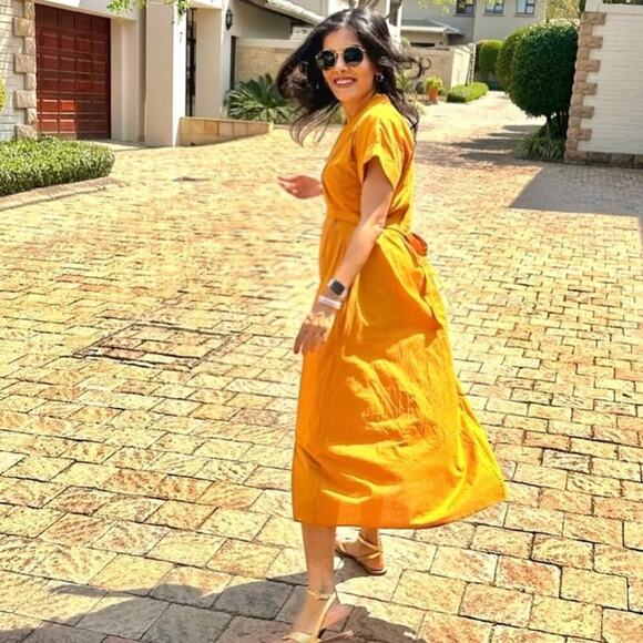 RARE!!! ZARA Cotton Midi Dress NWT - Picture 12 of 16